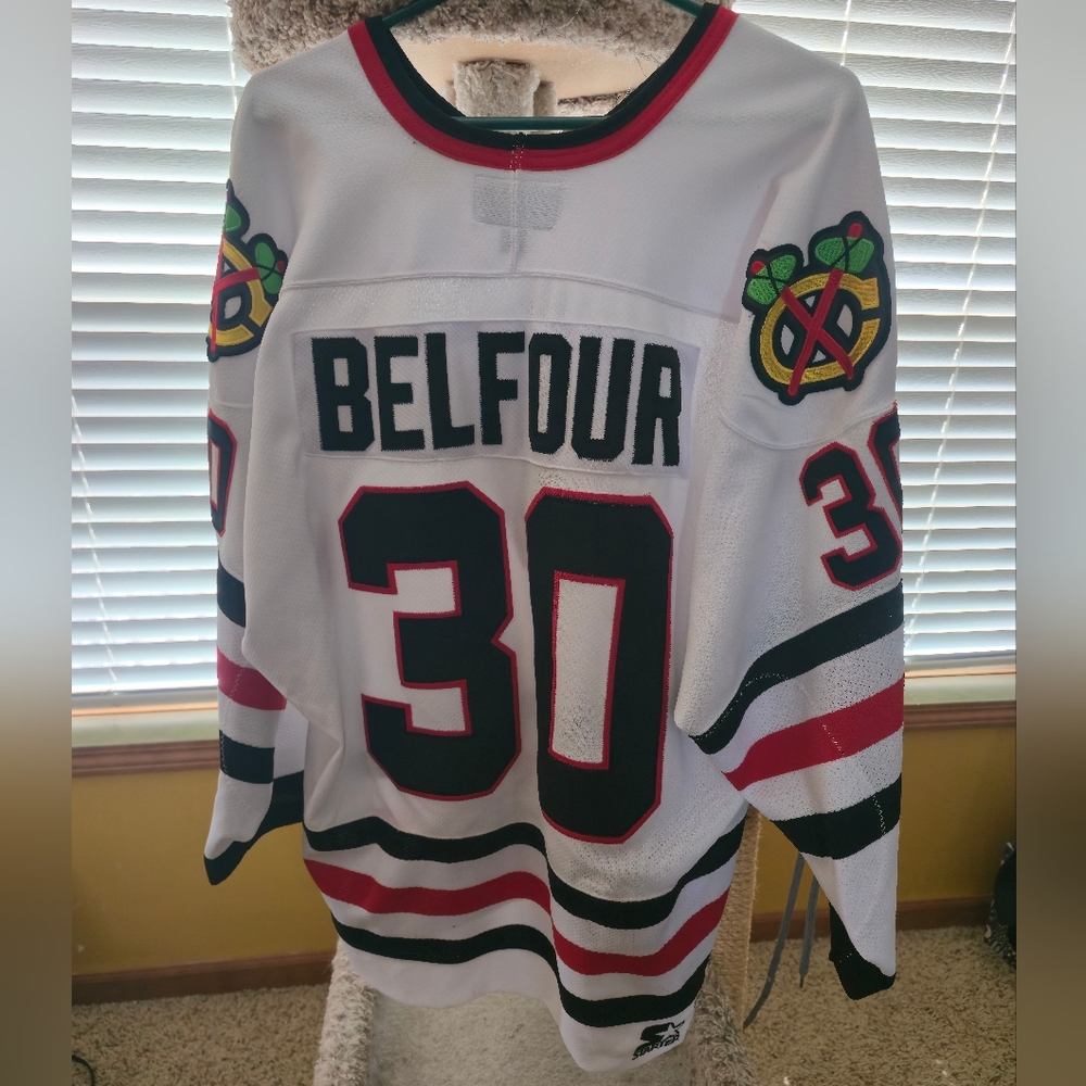 Chicago Blackhawks Eddie Belfour Hockey Jersey